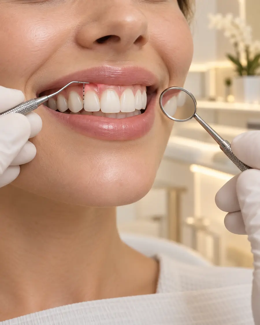 Ilustração de estética gengival